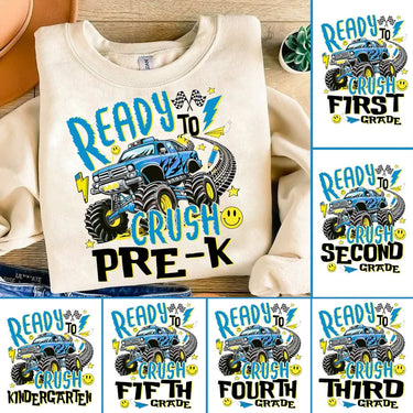 Ready To Crush Grade Level T-Shirt *Back to School Sale*
